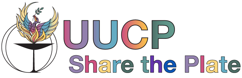 UUCP logo next to colorful text: UUCP Share the Plate